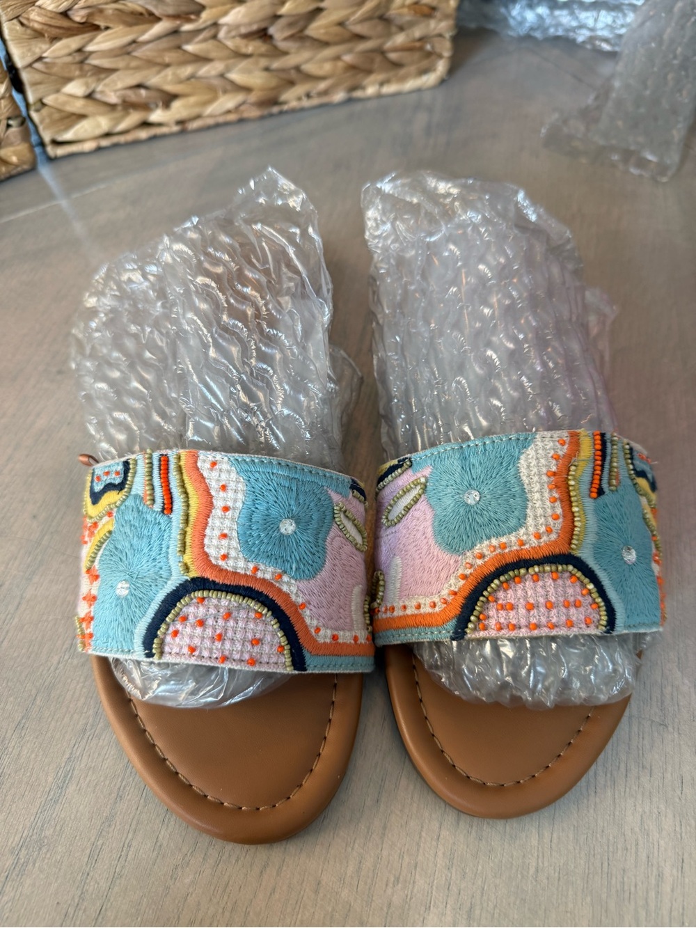 Haute Hippie Tan Slide Sandal - Picture 5 of 6